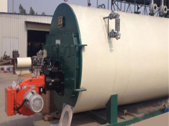 Medium gas fired boiler for plywood production