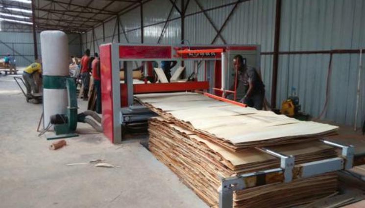 we supply plywood machinery veneer rotary line