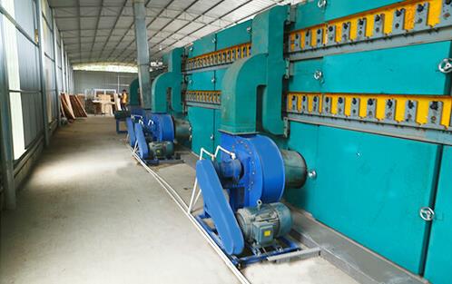 Rotary veneer dryer saves drying capacity