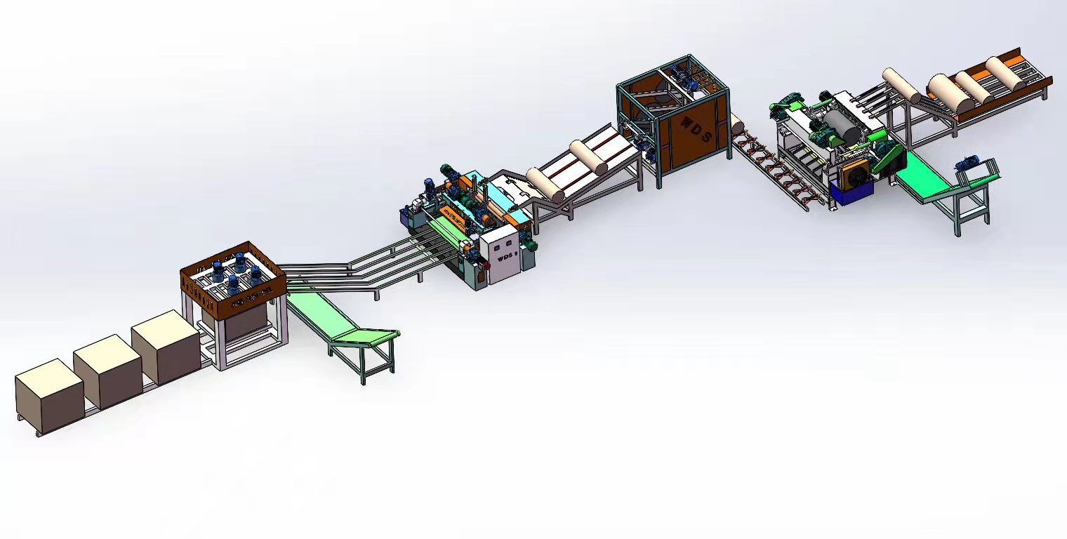 whole rotary cutting machine production line
