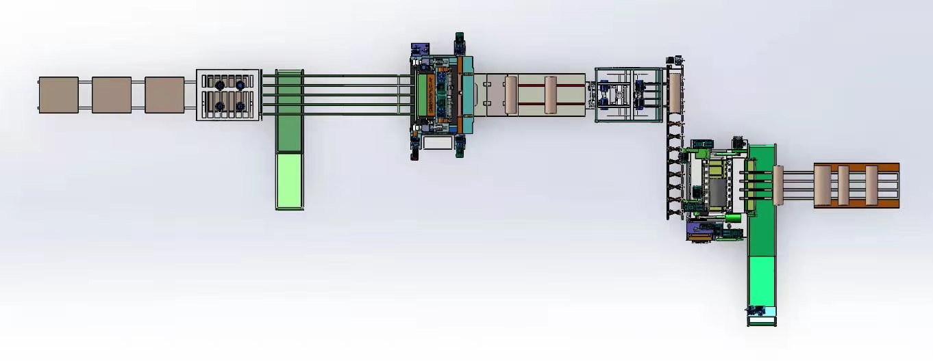whole rotary cutting machine production line